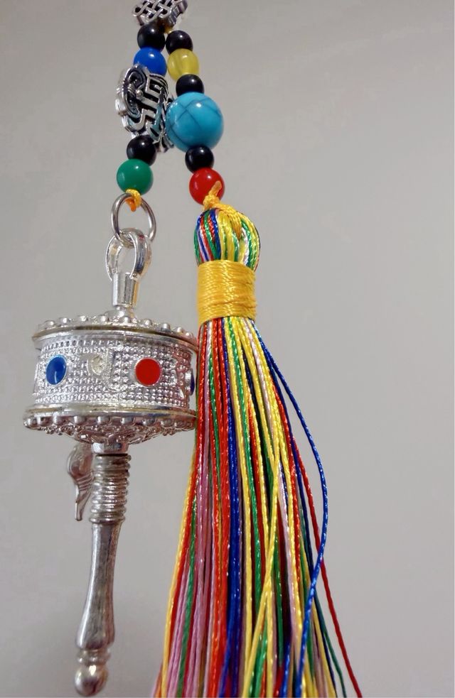 Colgante Rueda de Oración Tibetana