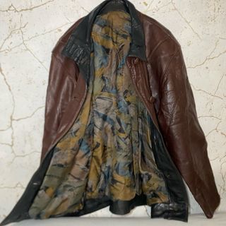 Cazadora Piel Vintage Talla L