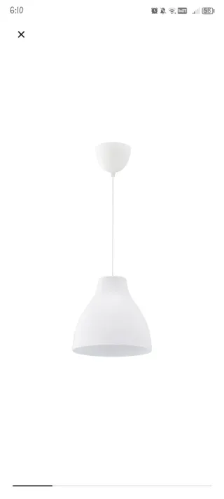 2 Lampade a sospensione Ikea bianche