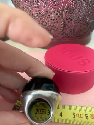 Anillo Tous Plata y Onix Facetado