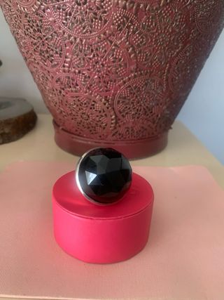 Anillo Tous Plata y Onix Facetado