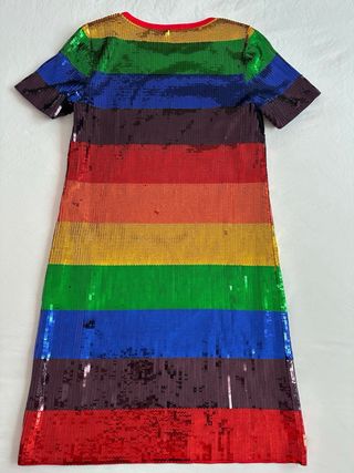 Vestido lentejuelas arcoíris Michael Kors