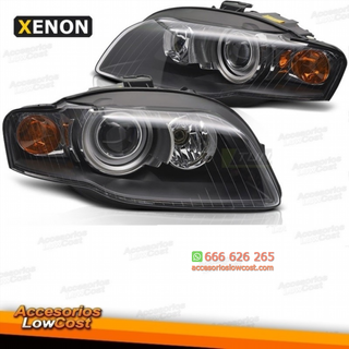 FAROS DE XENON A4 B7 2004-2008 FONDO NEGRO
