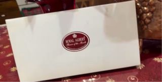 Royal Albert Set Forchette Fiori Oro Porcellana