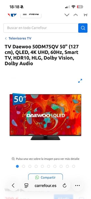 TV Daewoo 50 QLED 4K UHD Smart TV