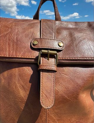 Mochila Piel Italiana Marrón