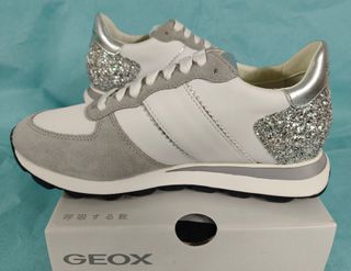 Zapatillas Geox Spherica Plata/Blanco Nuevas