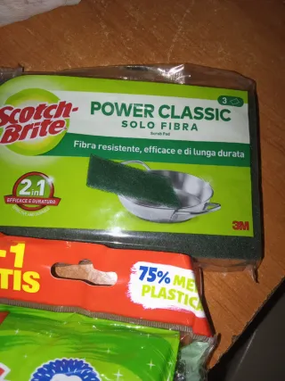 Set pulizia Scotch-Brite e Spontex