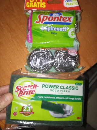 Set pulizia Scotch-Brite e Spontex