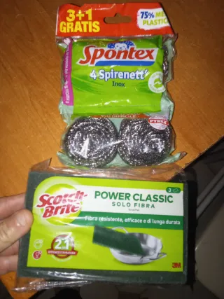 Set pulizia Scotch-Brite e Spontex