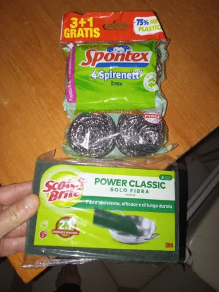 Set pulizia Scotch-Brite e Spontex