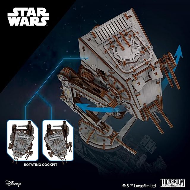 Puzzle 3D UGEARS Star Wars™ AT-ST Walker™ 370 Pçs