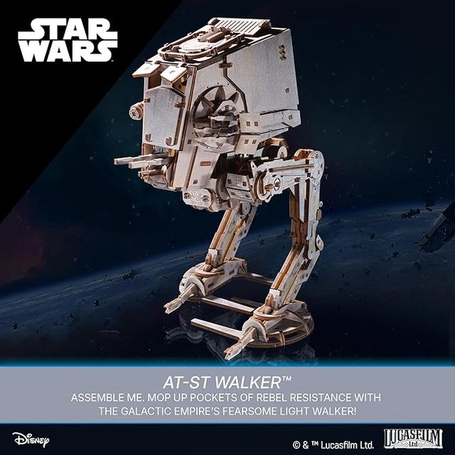 Puzzle 3D UGEARS Star Wars™ AT-ST Walker™ 370 Pçs
