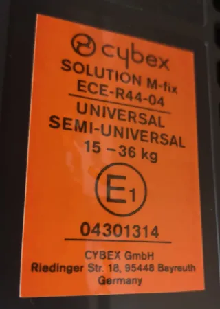 Silla Coche Cybex Solution M-Fix Negra GRUPO 2-3