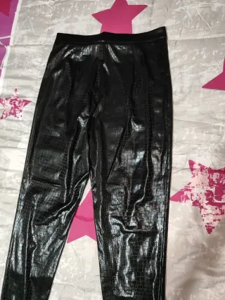 Leggings brillantes efecto piel serpiente Talla M