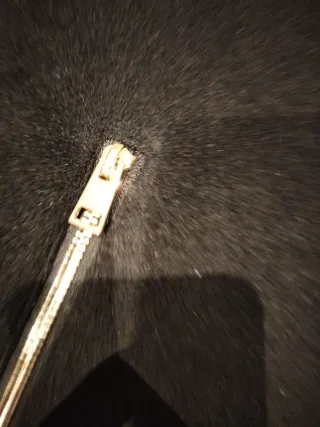 Cazadora Bomber Zara Negra Cremalleras Doradas