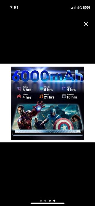 Tablet 10” Android 15 30GB RAM 64GB ROM•PRECINTADA