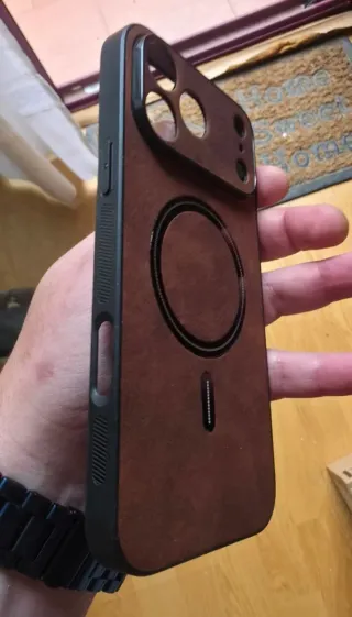 Funda iPhone 17 Pro Max con Magsafe Cuero Marrón