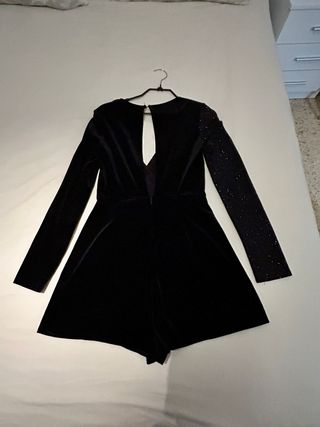 Mono negro terciopelo y brillos