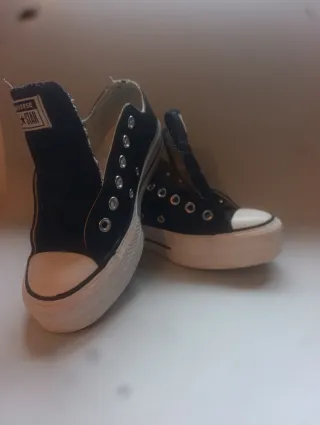 Converse All Star Cuero Negro