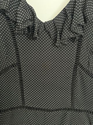 Vestido Javier Simorra Negro Lunares