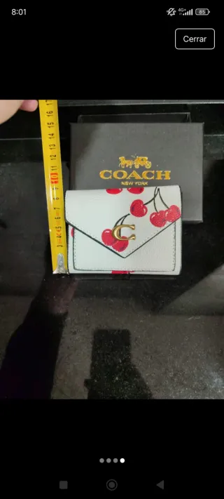 Cartera Coach Mujer Estampado Cerezas