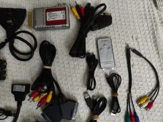 LOTE COMPONENTES RCA (SCART) CABLEADO VHS