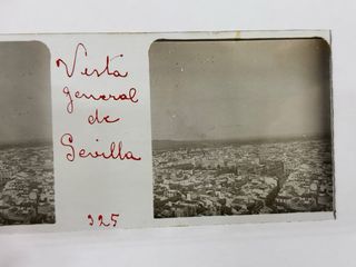 Placa Cristal Estereoscopica - Vista de Sevilla