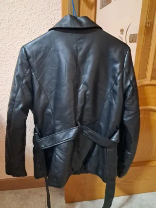 Cazadora Polipiel Negra