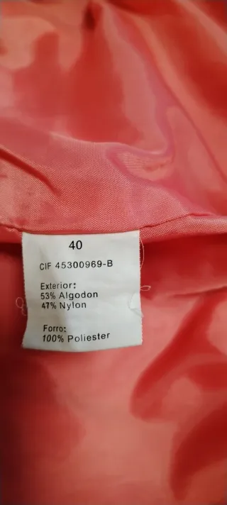 Chaqueta rosa con rayas