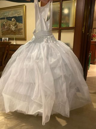 Can Can Falleras Niña Blanco