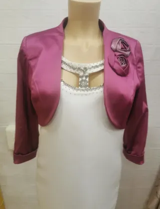 Bolero fiesta rosa talla M