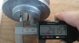 5 Puleggie Alluminio Sez. A Albero 24mm 2 Gole