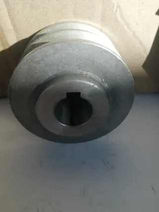 5 Puleggie Alluminio Sez. A Albero 24mm 2 Gole