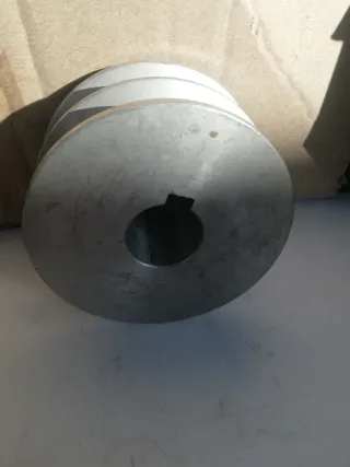 5 Puleggie Alluminio Sez. A Albero 24mm 2 Gole