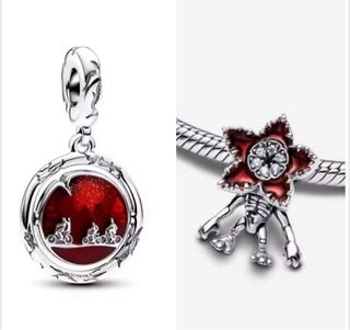 Lote 2 charms Stranger Things Plata 925