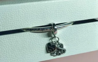 Charm Corazón Infinito Árbol Familia