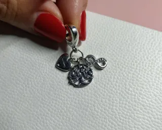 Charm Corazón Infinito Árbol Familia