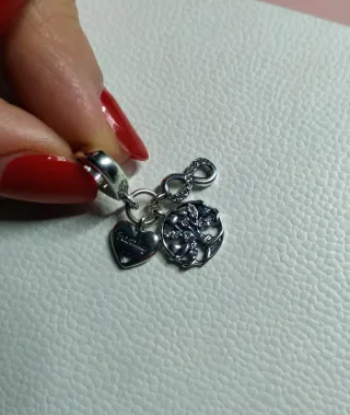 Charm Corazón Infinito Árbol Familia