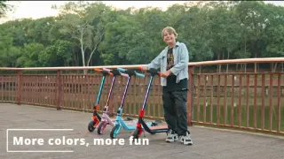 Patinete Eléctrico Infantil azul y rosa