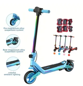 Patinete Eléctrico Infantil azul y rosa