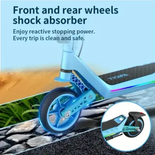 Patinete Eléctrico Infantil azul y rosa