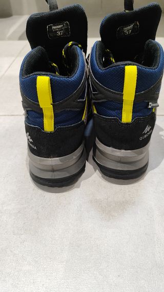 Stivali da montagna per bambini Quechua blu/grigio