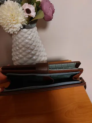 Monedero Anekke marrón y multicolor