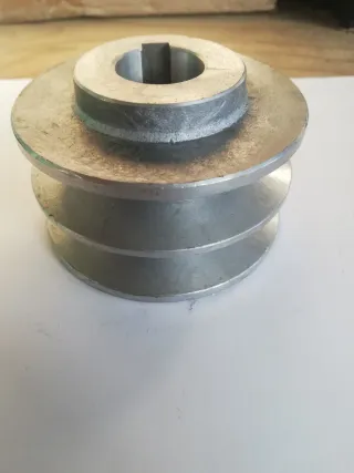 Puleggia Alluminio 2 Gole Diam 24mm