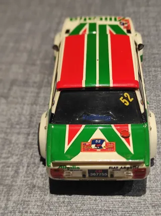 FIAT 131 ABARTH"ALITALIA" SCALEXTRIC CON CHASIS 3D