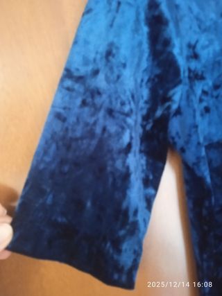 Vestito Velluto blu Cina tg. M