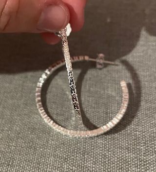 Pendientes Aro Plata Tous Straight