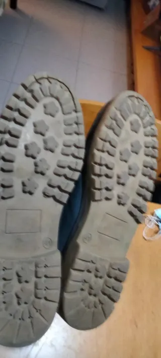 Zapatos náuticos de piel azul