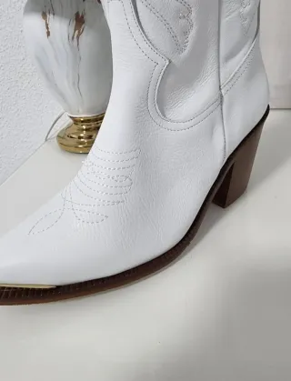Botas de vaquera blancas